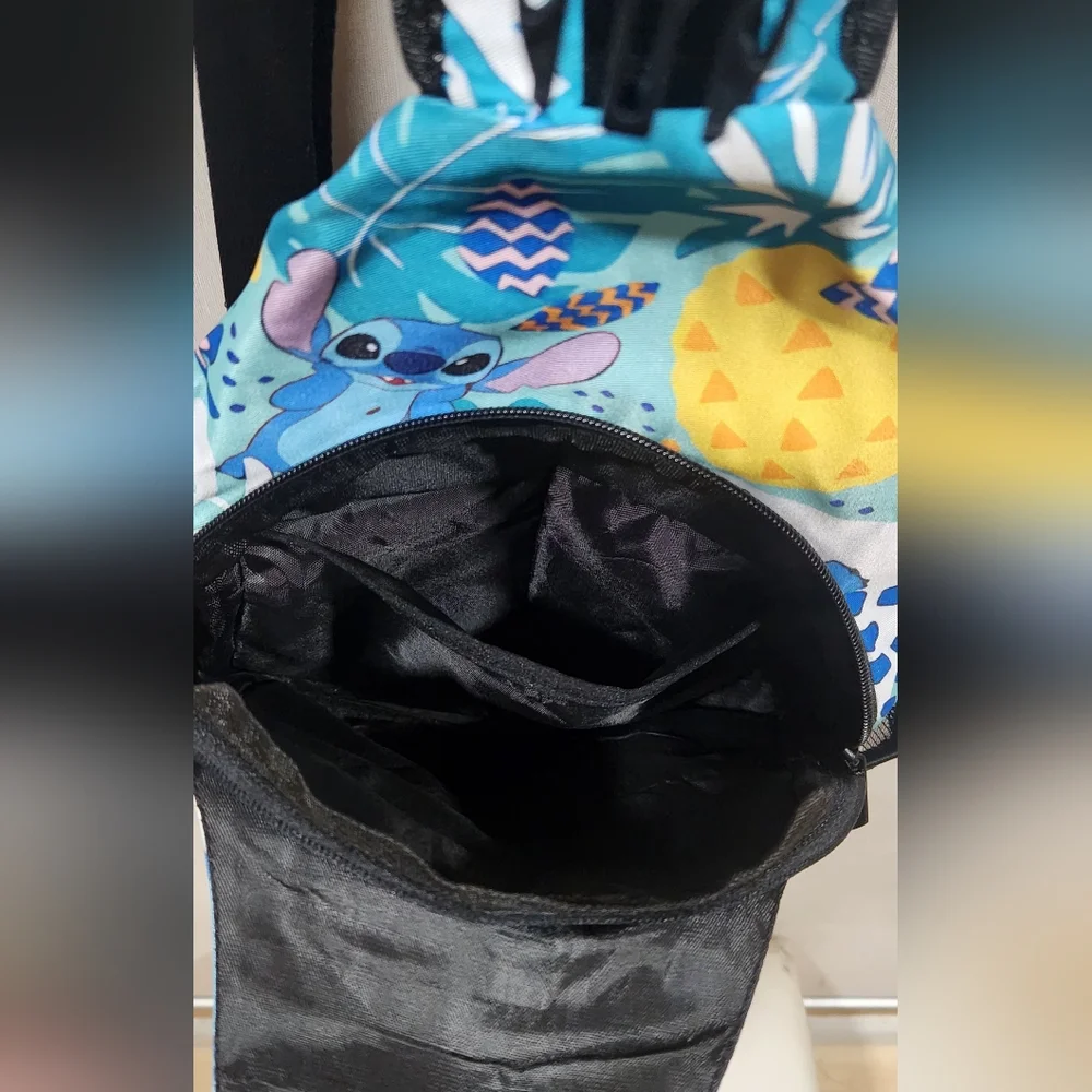 Stitch Sling Backpack with Floral Design